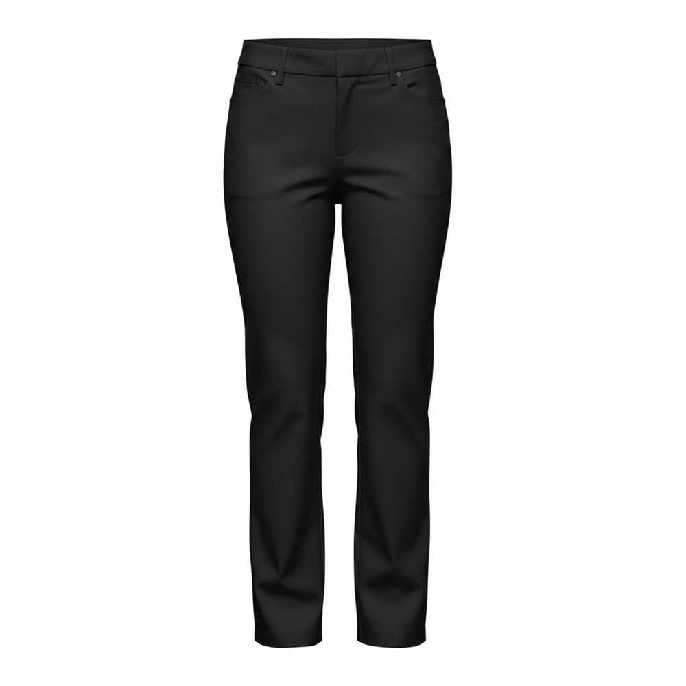 NWOT Chico’s Black Cotton Blend Women’s Pants Size 1 US Size 8